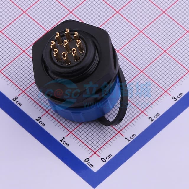 后螺母插座JH1712S-9实物图