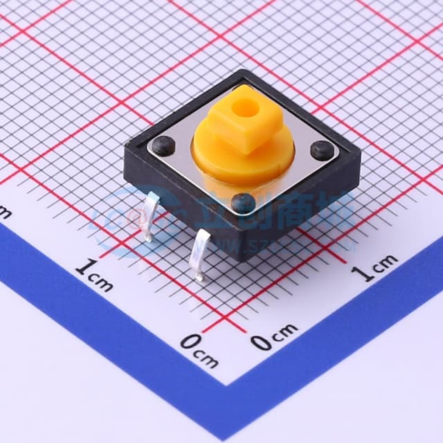 12*12*7.3mm 直插 轻触开关 【轻触】实物图