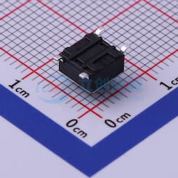 轻触开关6*6*5.0mm贴片四脚SMD黑柄250gf缩略图
