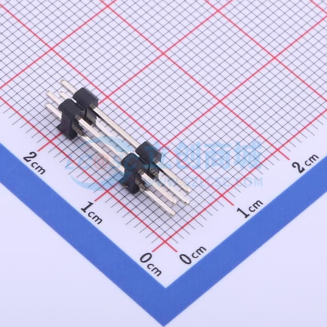 2x2P 间距:2.54mm 方针 直插 【插件】实物图