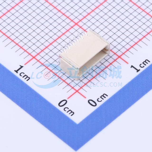 1x6P 间距:1mm 卧贴 系列:SH实物图