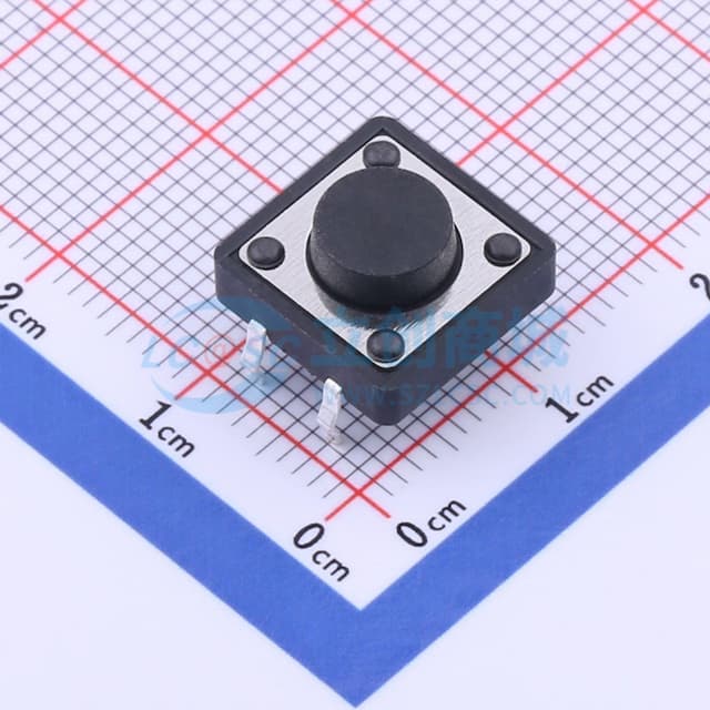 12*12*5.5mm 直插 轻触开关 【插件】实物图