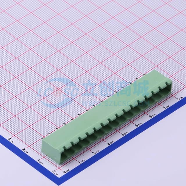 1x15P 5.08mm 排数:1 每排P数:15 【插拔】实物图