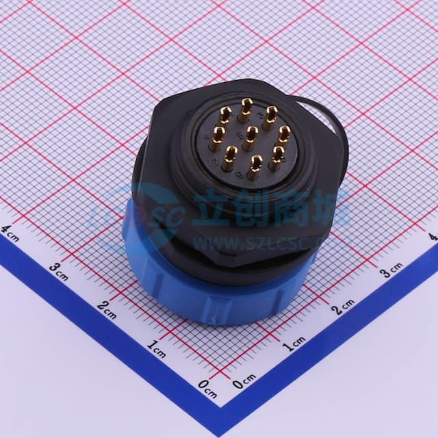 后螺母插座JH2112S-9实物图