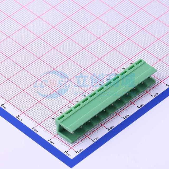 1x11P 5.08mm 排数:1 每排P数:11 【插拔】实物图