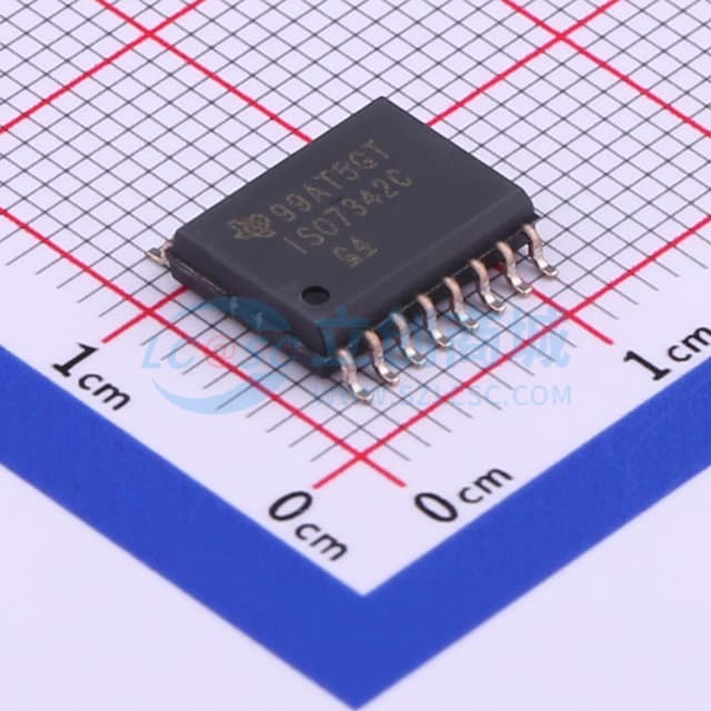 ISO734x 强健EMC，低功耗，四通道数字隔离器实物图