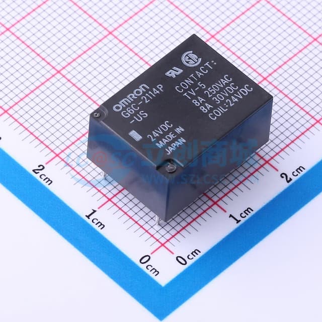 PCB功率继电器，小型高容量继电器【插件】实物图