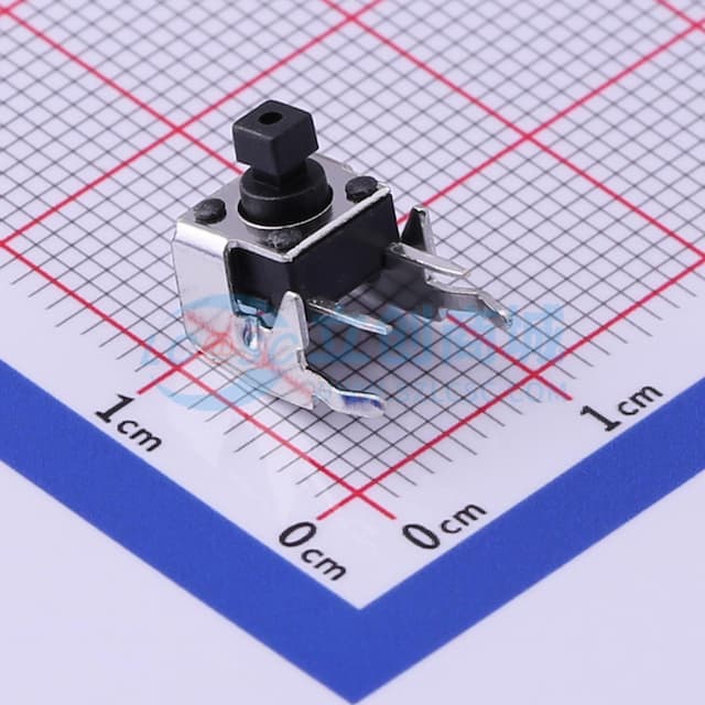 轻触开关6*6*7.3mm方头带支架四脚侧按180gf 【轻触】实物图