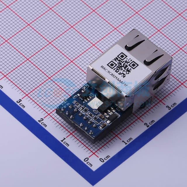 串口服务器 UART转以太网双向透传 低成本 【插件】实物图