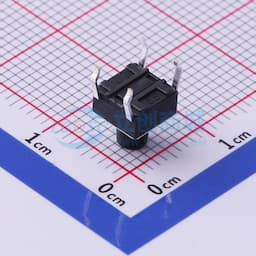 轻触开关6*6*7.0mm插件四脚DIP圆柄黑柄250gf 【轻触】缩略图