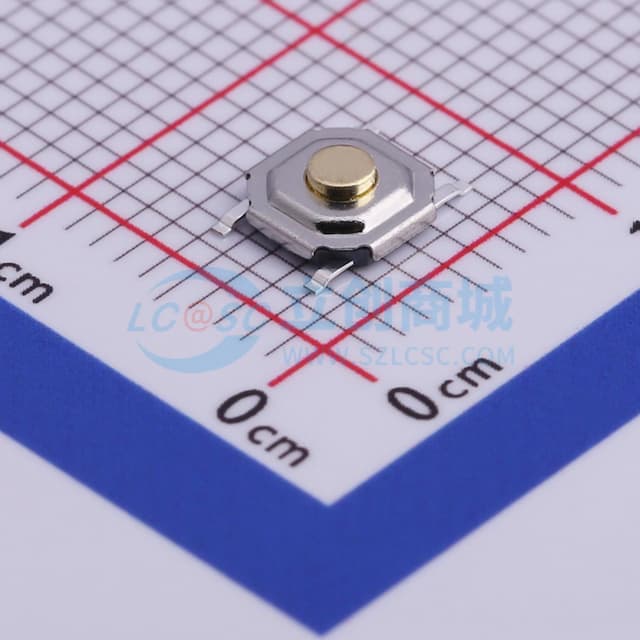 5.2*5.2*1.7mm 立贴 轻触开关实物图