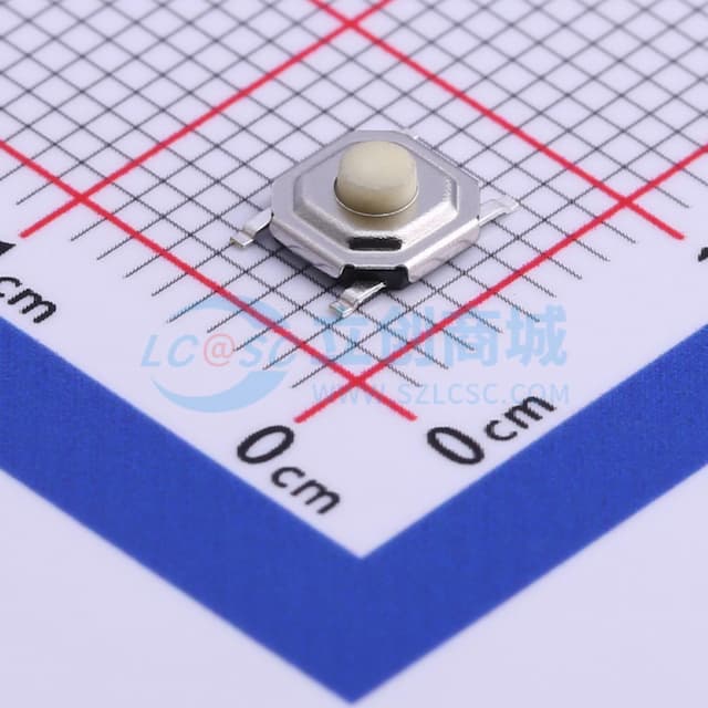 5.2*5.2*2mm 立贴 轻触开关实物图