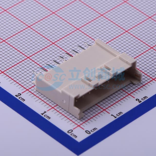 1x9P 间距:2.5mm 直插 系列:XA 【插件】实物图