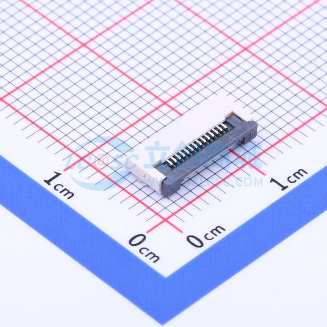 翻盖式 下接 P数:14P 间距:0.5mm实物图