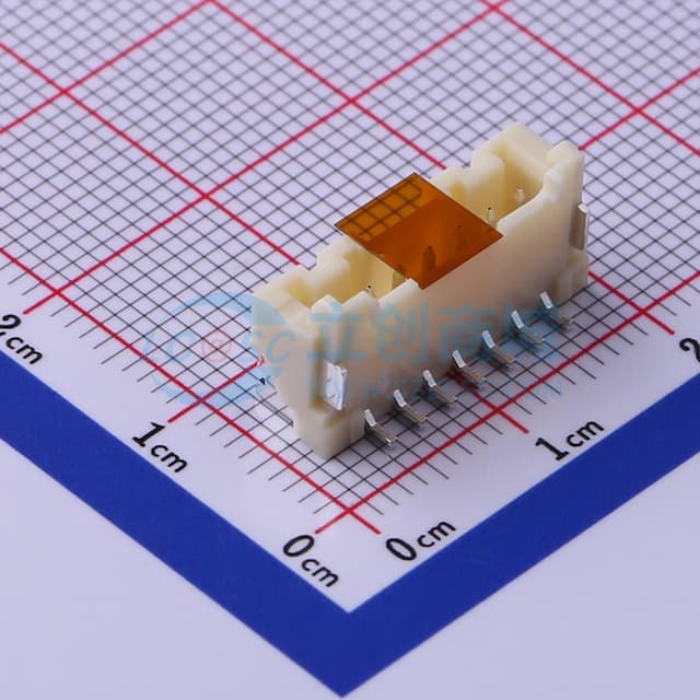 1x7P 间距:2mm 立贴 系列:PA实物图