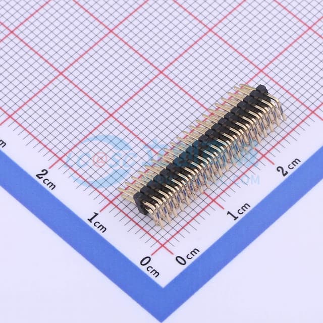 2x20P 间距:1.27mm 方针实物图