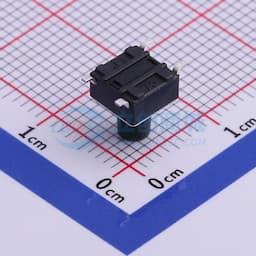 停产 轻触开关6*6*7.5mm贴片四脚SMD黑柄250gf缩略图