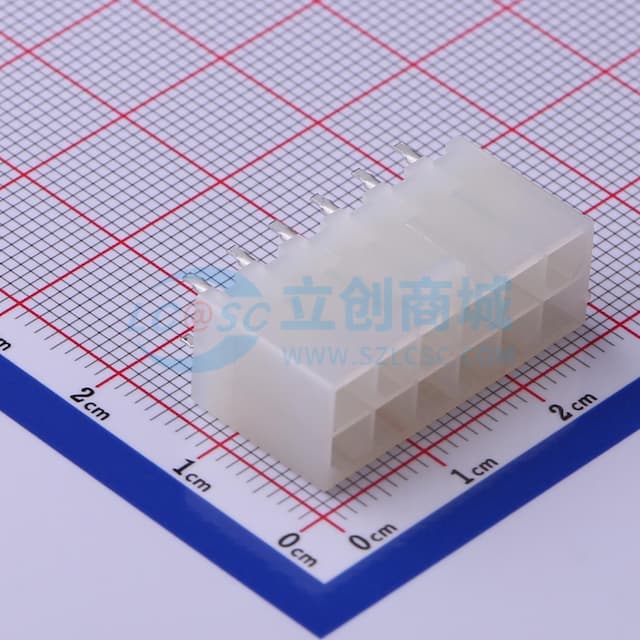 2x6P 间距:4.2mm 直插 【插件】实物图