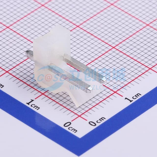 1x2P 间距:3.96mm 直插 系列:CH 【插件】实物图