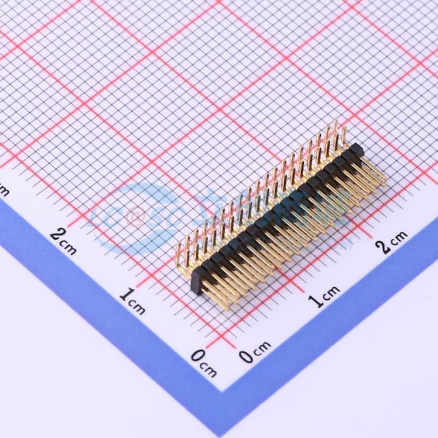 2x19P 间距:1.27mm 方针 【插件】实物图