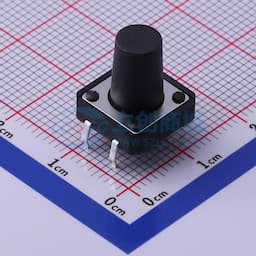 轻触开关12*12*13mm插件四脚DIP圆柄250gf 【轻触】缩略图