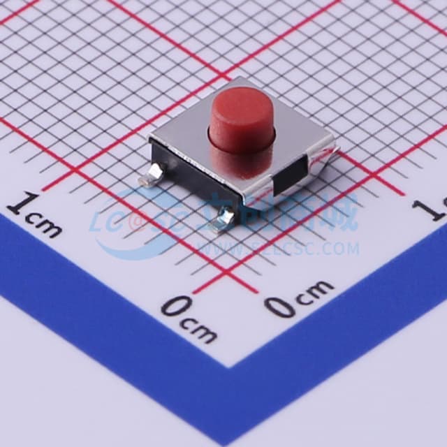 停产 6.4*6*3.7mm 立贴 轻触开关实物图