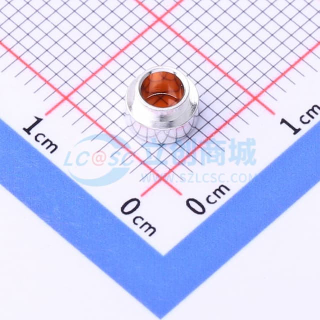 雄和远景，电路板表贴圆螺母柱，光孔3.2Xφ5.56X2+1.53，铜镀锡，编带装实物图