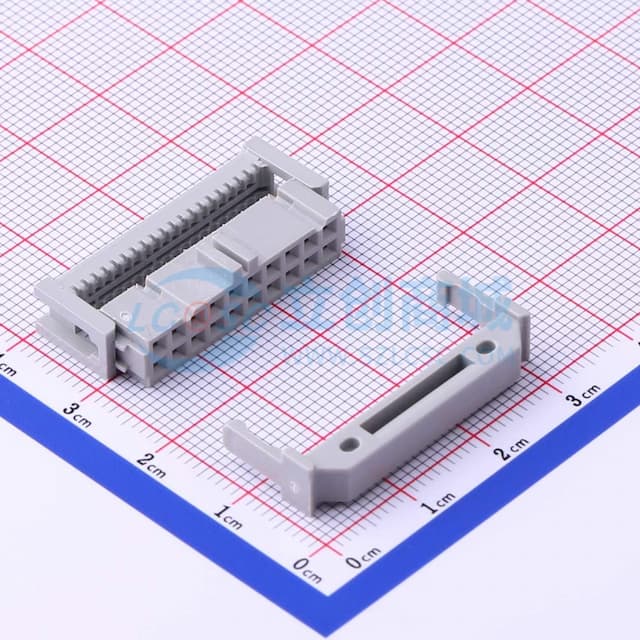 两件套 2.54mm 2x10P 排数:2 每排P数:10实物图