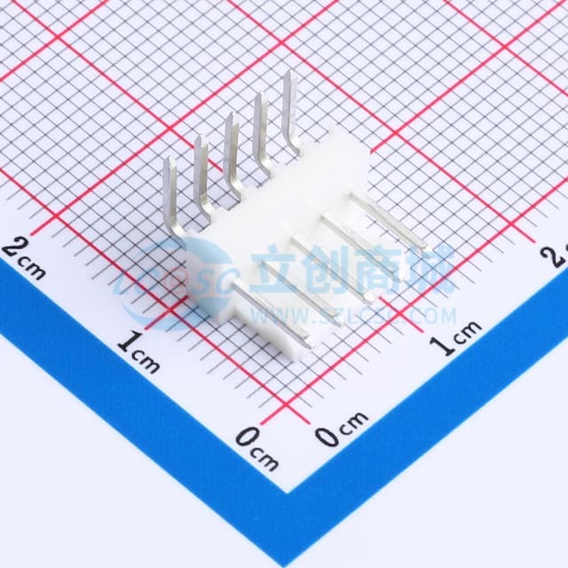 1x5P 间距:2.54mm 弯插 【插件】实物图