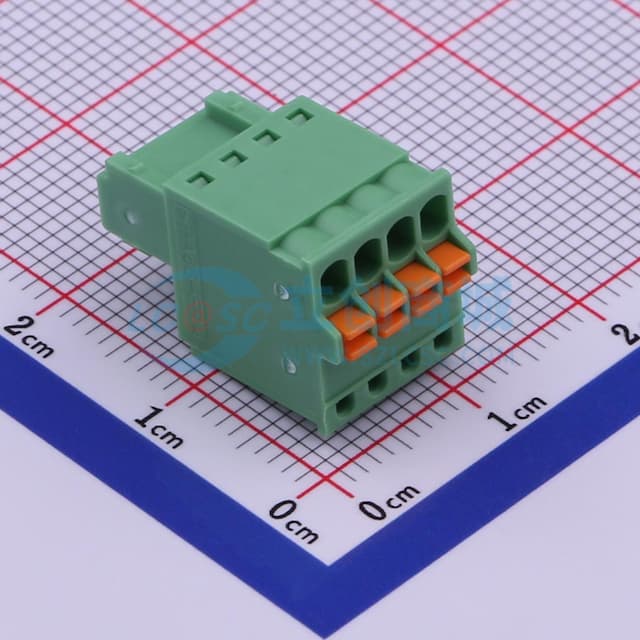 1x4P 2.5mm 排数:1 每排P数:4实物图
