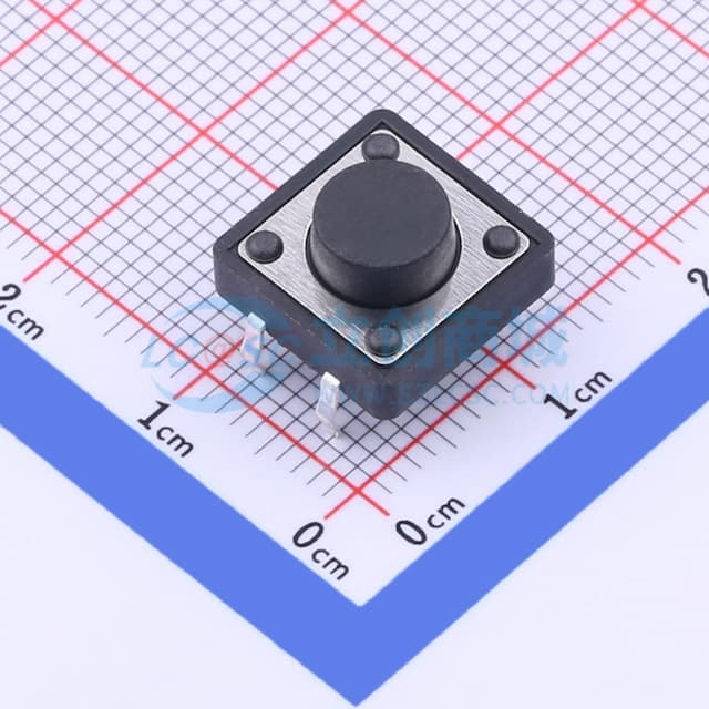 12*12*6mm 直插 轻触开关 【插件】实物图