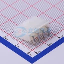 白色半透明 1x4P 间距:4.2mm 弯插【插件】缩略图