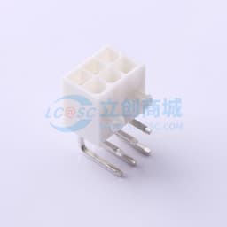 白色 2x3P 间距:4.2mm 弯插【插件】缩略图