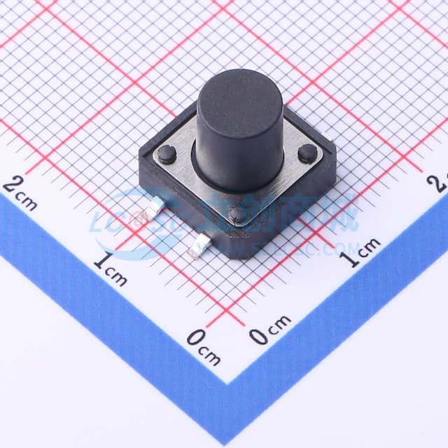 12*12*10.5mm 立贴 轻触开关实物图