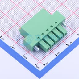 绿色 螺丝固定 1x5P 3.81mm 排数:1 每排P数:5缩略图