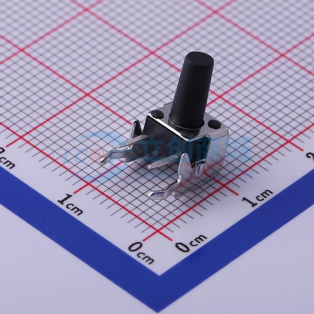 轻触开关6*6*11mm带支架插件四脚侧按250gf 【轻触】实物图