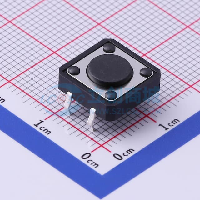 12*12*4.3mm 直插 轻触开关 【轻触】实物图