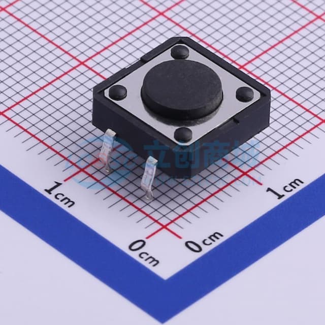 12*12*4.3mm 直插 轻触开关 【轻触】实物图