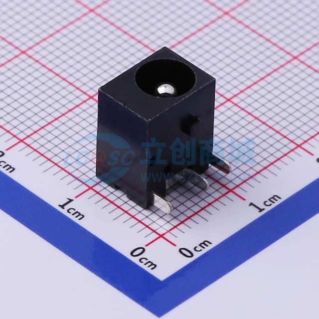 DC电源插座 内径:2.5mm 外径:6mm 【插件】实物图