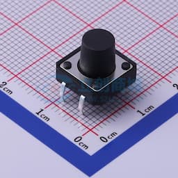 轻触开关12*12*10mm插件四脚DIP圆柄250gf 【轻触】缩略图