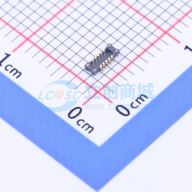 间距:0.4mm PIN:10P 公 立贴实物图