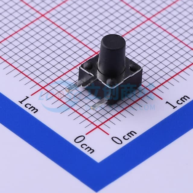 6*6*8mm 卧插 轻触开关 【轻触】实物图