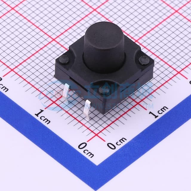 12*12*10.5mm 直插 轻触开关 【插件】实物图