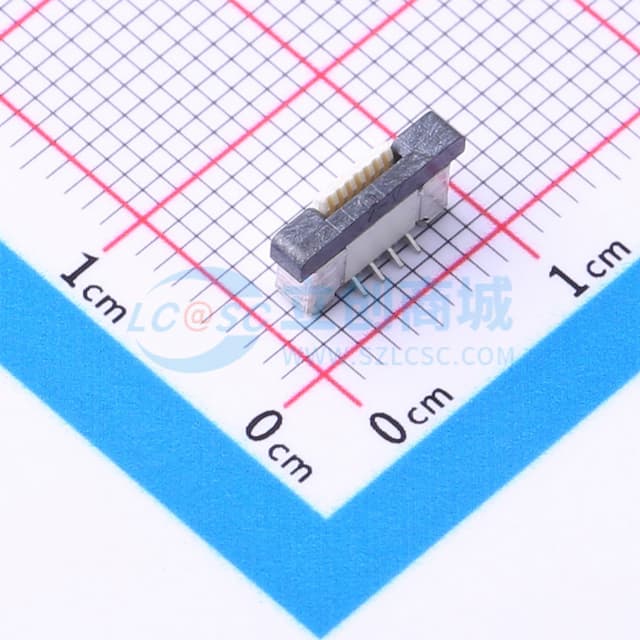 间距:0.5mm P数:7P 抽屉式 单侧触点/垂直实物图
