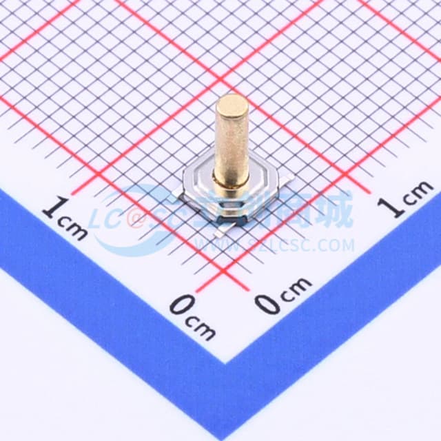 5.2*5.2*7.5mm 立贴 轻触开关实物图