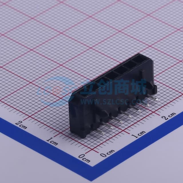 1x7P 间距:3mm 弯插实物图