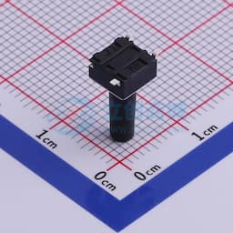 轻触开关6*6*13mm贴片四脚SMD黑柄250gf缩略图