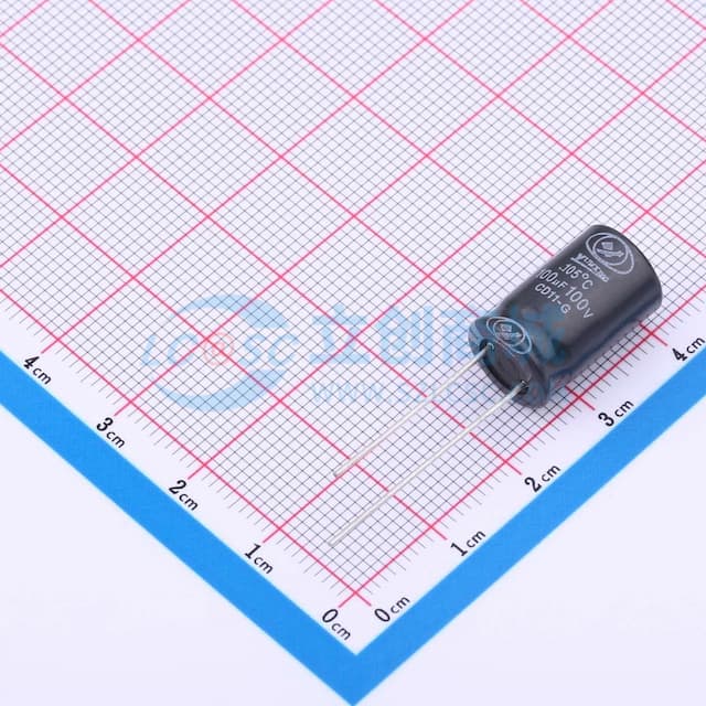 【插件】100uF ±20% 100V实物图