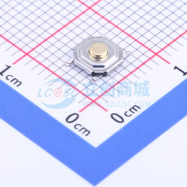 5.2*5.2*1.7mm 立贴 轻触开关实物图
