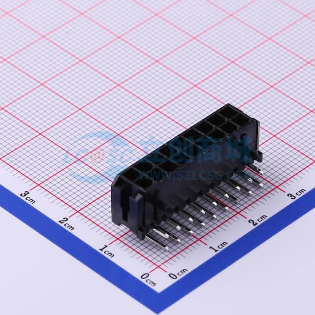 2x9P 间距:3mm 弯插 【插件】实物图
